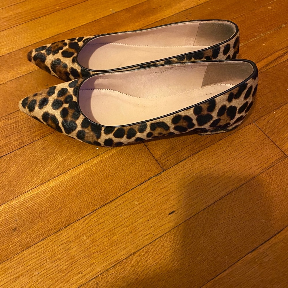 J Crew Pointy Toe Leopard Print Flats - image 3